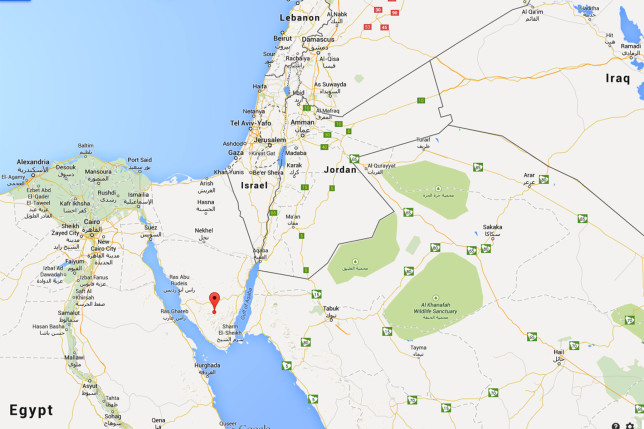 Location of Mount Sinai