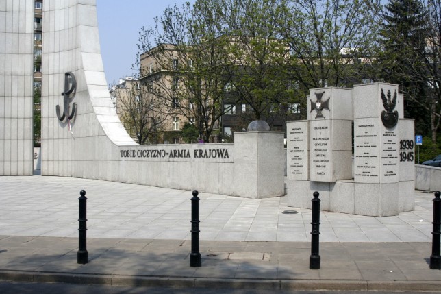 Monument in Warszawa, dedicated to AK